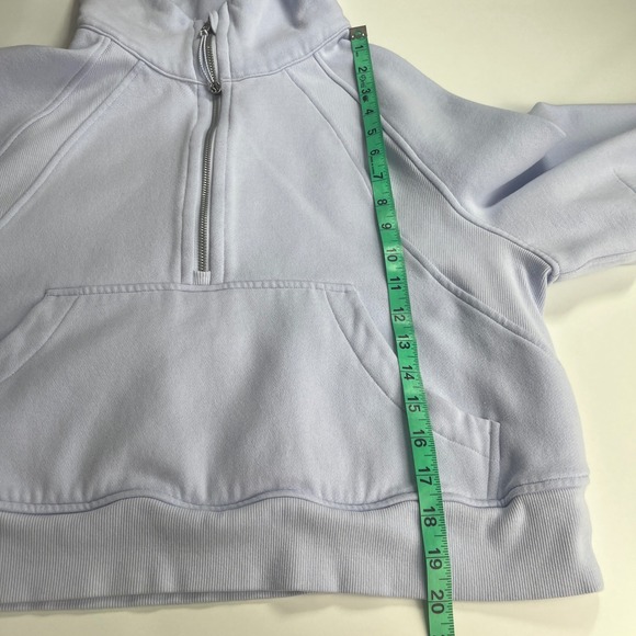 Lululemon Scuba Oversized Half Zip Hoodie Light Cotton Terry Womens M/L W3DM4S - Picture 5 of 10